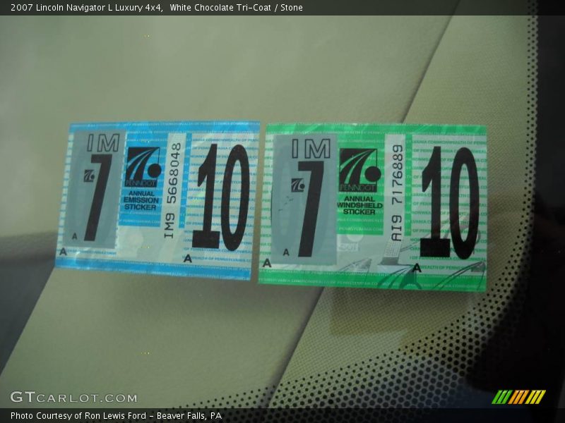 White Chocolate Tri-Coat / Stone 2007 Lincoln Navigator L Luxury 4x4