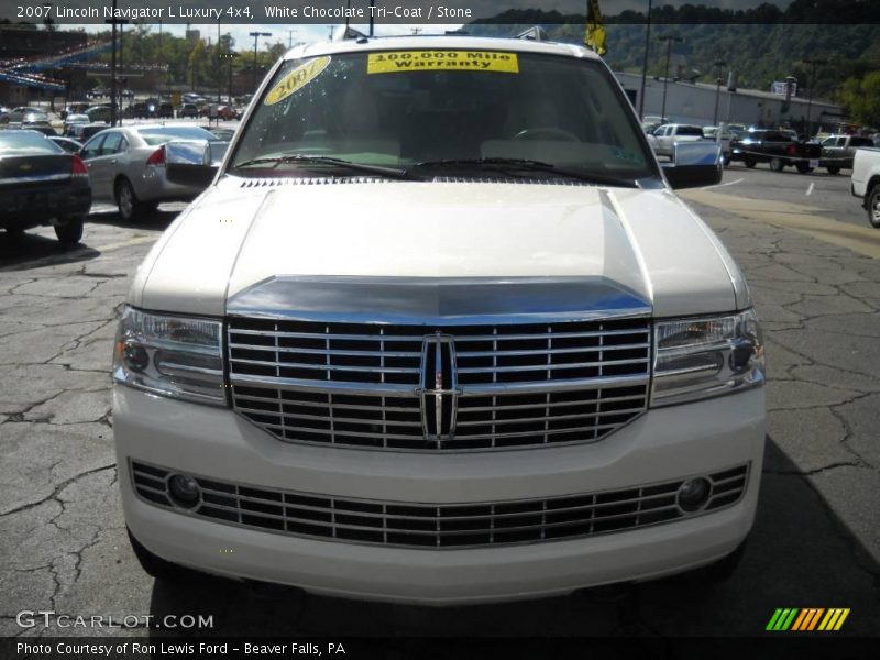 White Chocolate Tri-Coat / Stone 2007 Lincoln Navigator L Luxury 4x4