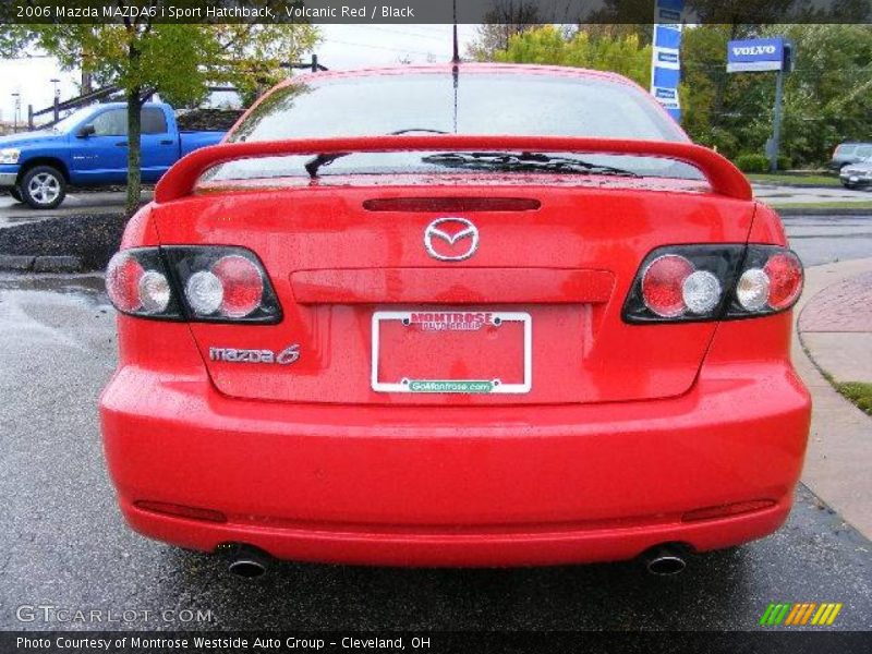 Volcanic Red / Black 2006 Mazda MAZDA6 i Sport Hatchback