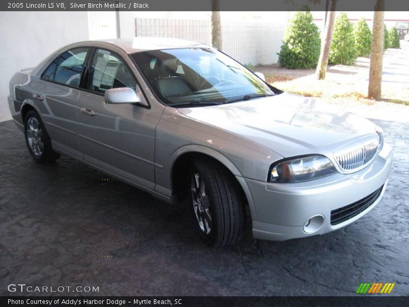 Silver Birch Metallic / Black 2005 Lincoln LS V8