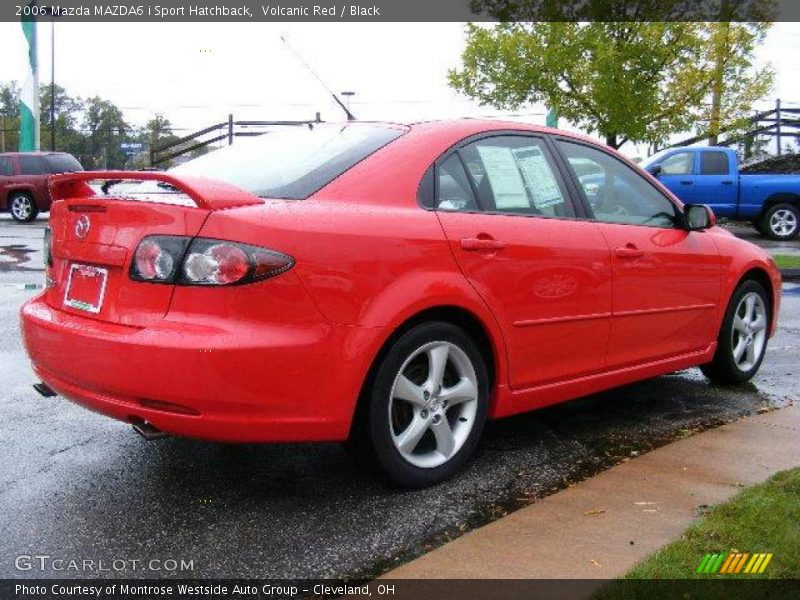 Volcanic Red / Black 2006 Mazda MAZDA6 i Sport Hatchback