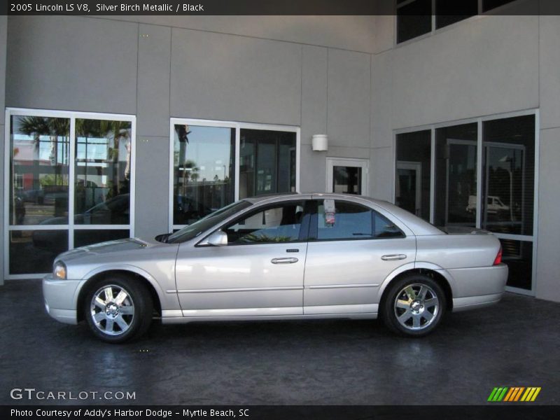 Silver Birch Metallic / Black 2005 Lincoln LS V8