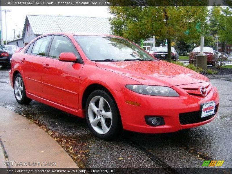 Volcanic Red / Black 2006 Mazda MAZDA6 i Sport Hatchback
