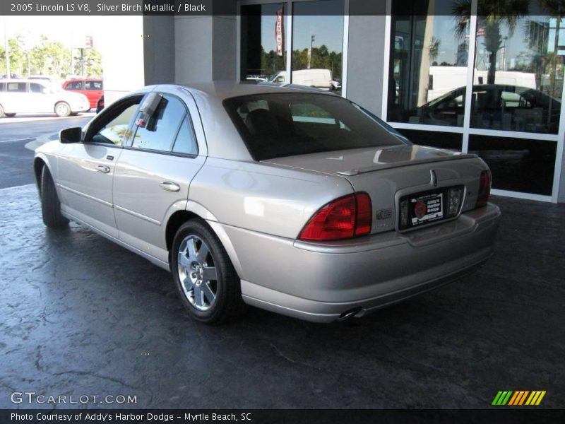 Silver Birch Metallic / Black 2005 Lincoln LS V8