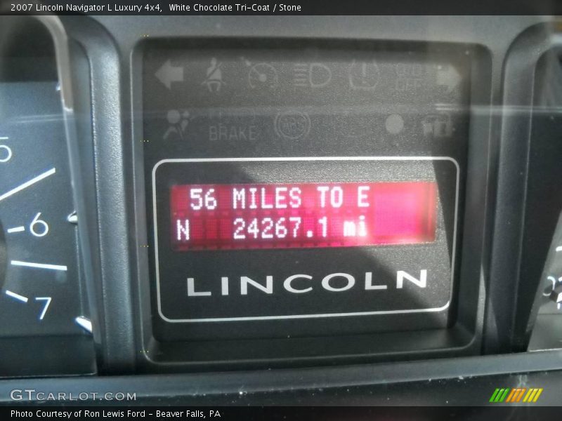 White Chocolate Tri-Coat / Stone 2007 Lincoln Navigator L Luxury 4x4