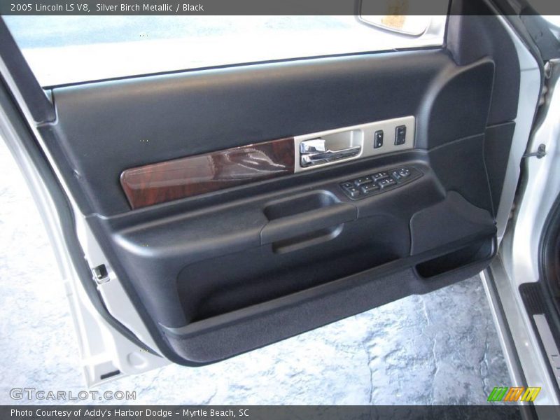 Silver Birch Metallic / Black 2005 Lincoln LS V8