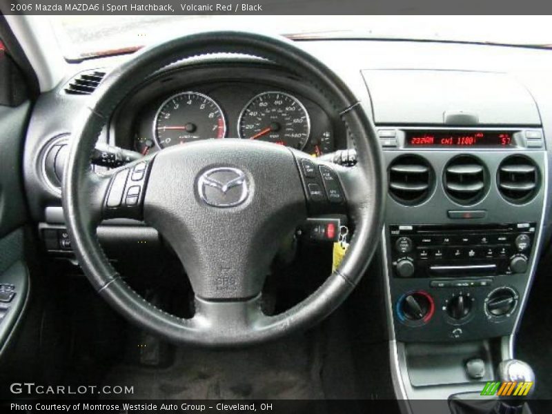 Volcanic Red / Black 2006 Mazda MAZDA6 i Sport Hatchback