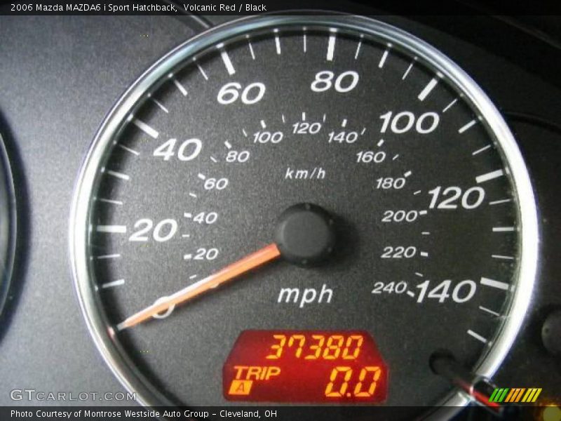 Volcanic Red / Black 2006 Mazda MAZDA6 i Sport Hatchback