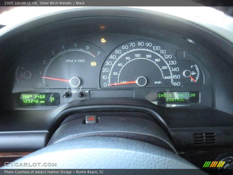 Silver Birch Metallic / Black 2005 Lincoln LS V8