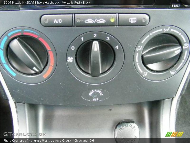 Volcanic Red / Black 2006 Mazda MAZDA6 i Sport Hatchback