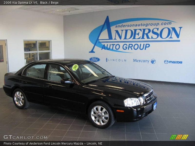 Black / Beige 2006 Kia Optima LX V6