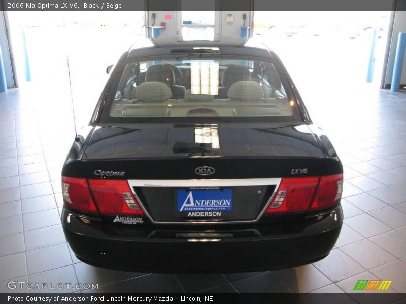 Black / Beige 2006 Kia Optima LX V6