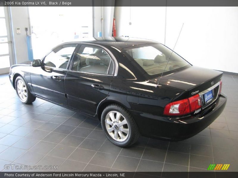 Black / Beige 2006 Kia Optima LX V6