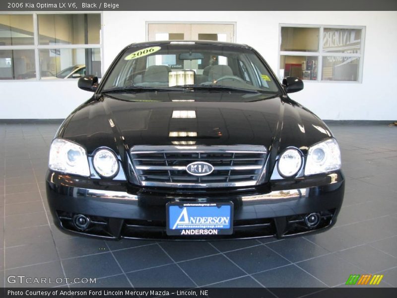 Black / Beige 2006 Kia Optima LX V6
