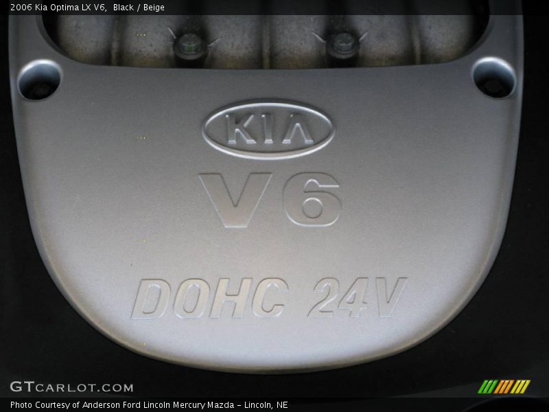Black / Beige 2006 Kia Optima LX V6