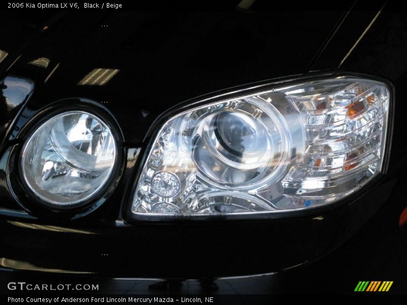 Black / Beige 2006 Kia Optima LX V6