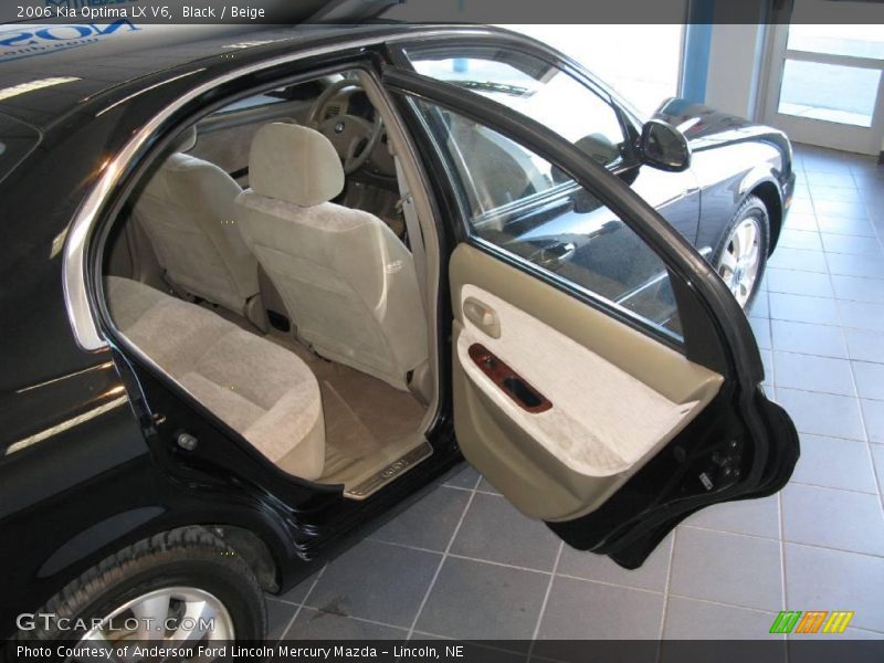 Black / Beige 2006 Kia Optima LX V6