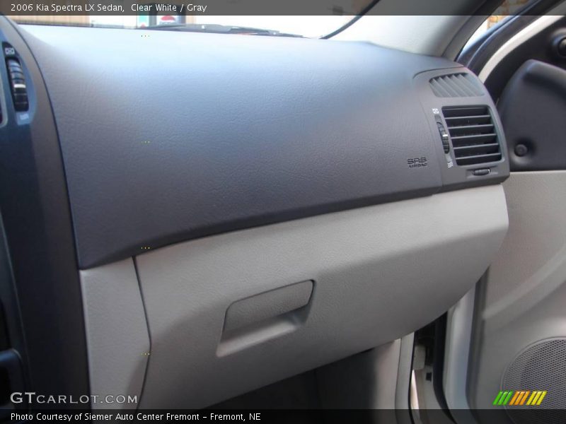 Clear White / Gray 2006 Kia Spectra LX Sedan