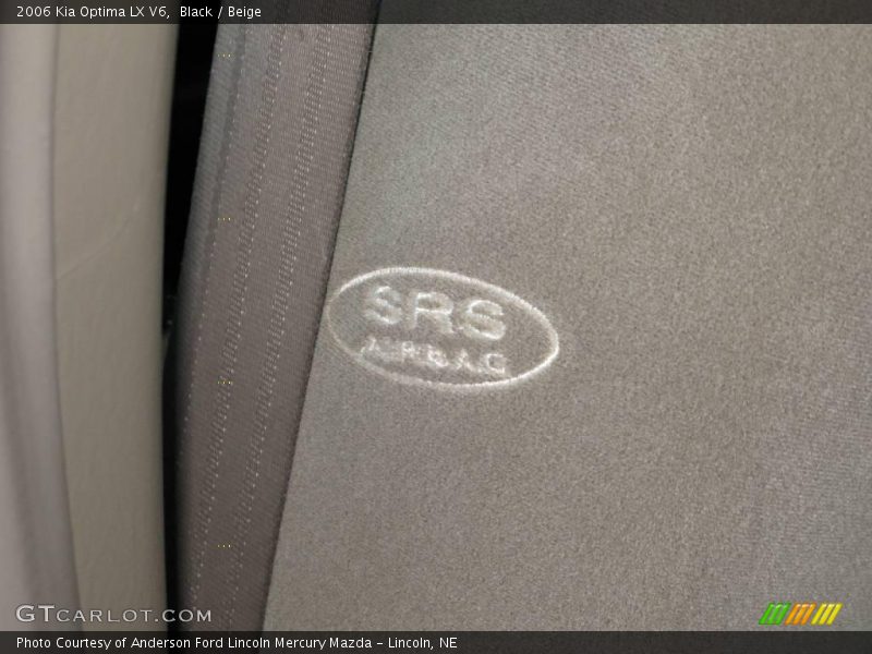 Black / Beige 2006 Kia Optima LX V6