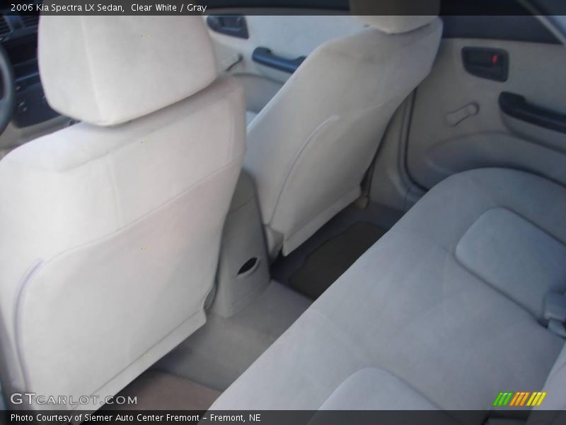 Clear White / Gray 2006 Kia Spectra LX Sedan