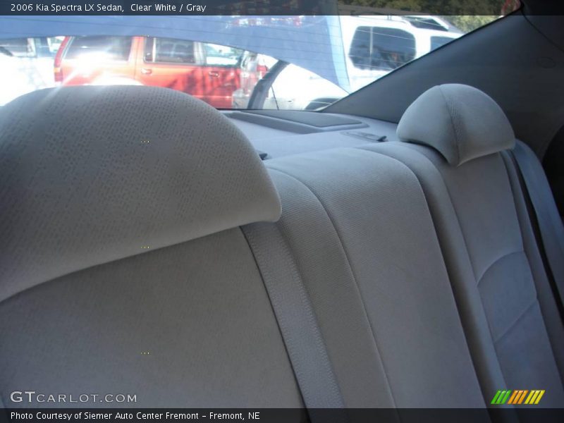 Clear White / Gray 2006 Kia Spectra LX Sedan