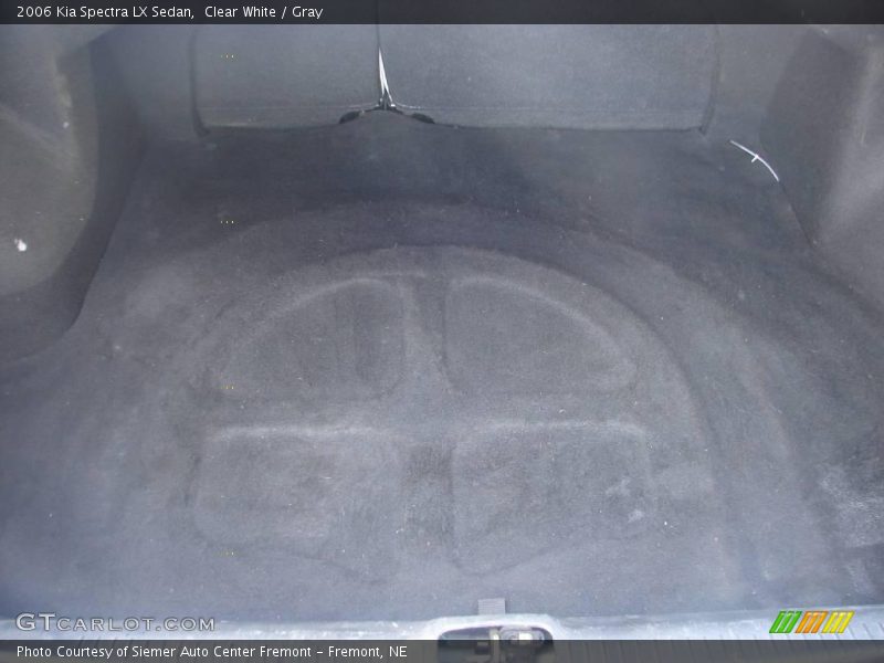 Clear White / Gray 2006 Kia Spectra LX Sedan