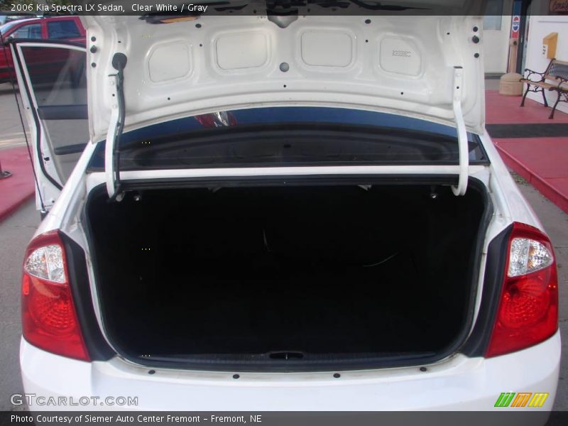 Clear White / Gray 2006 Kia Spectra LX Sedan