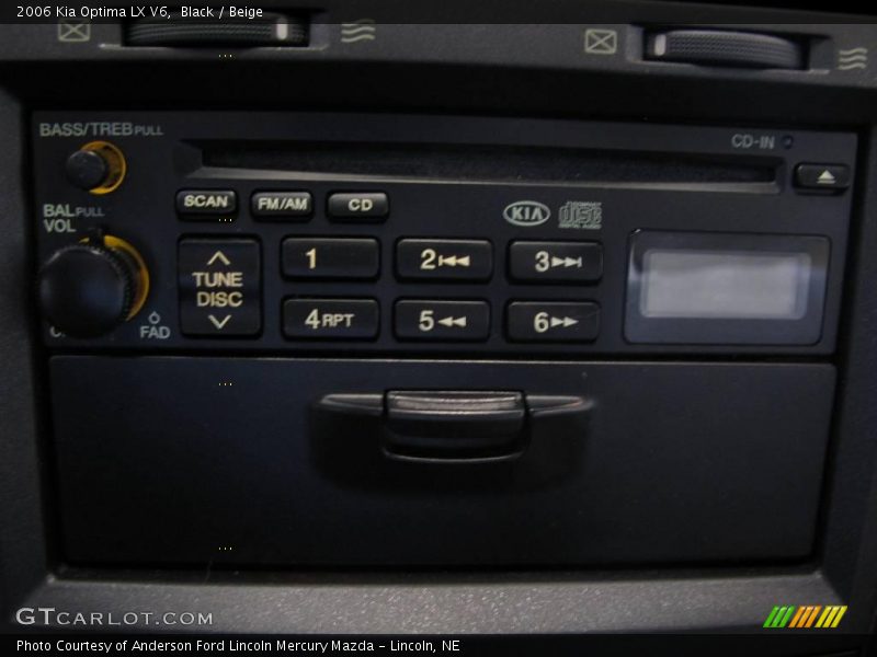 Black / Beige 2006 Kia Optima LX V6