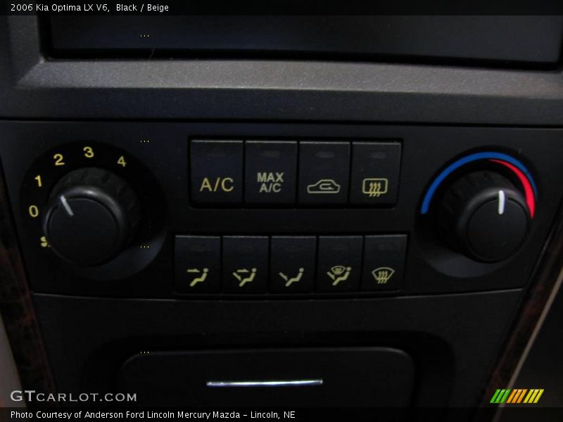 Black / Beige 2006 Kia Optima LX V6