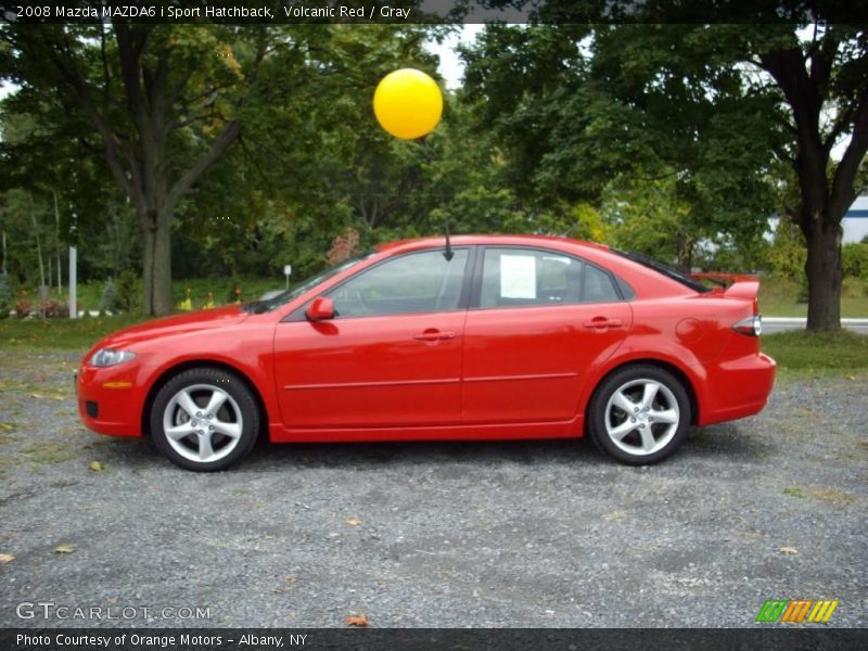 Volcanic Red / Gray 2008 Mazda MAZDA6 i Sport Hatchback