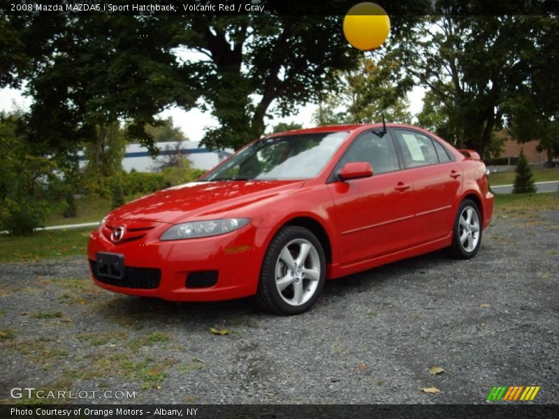 Volcanic Red / Gray 2008 Mazda MAZDA6 i Sport Hatchback