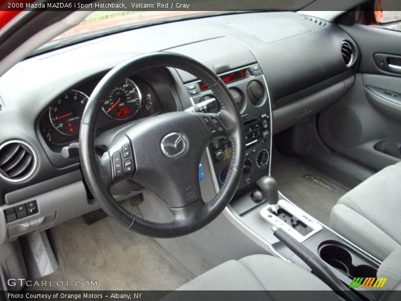 Volcanic Red / Gray 2008 Mazda MAZDA6 i Sport Hatchback