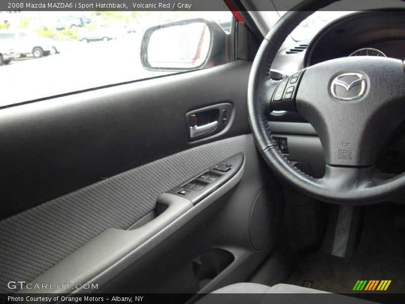 Volcanic Red / Gray 2008 Mazda MAZDA6 i Sport Hatchback