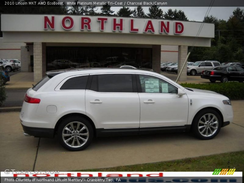 White Platinum Metallic Tri-Coat / Charcoal Black/Canyon 2010 Lincoln MKT AWD EcoBoost