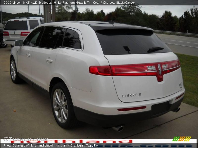 White Platinum Metallic Tri-Coat / Charcoal Black/Canyon 2010 Lincoln MKT AWD EcoBoost