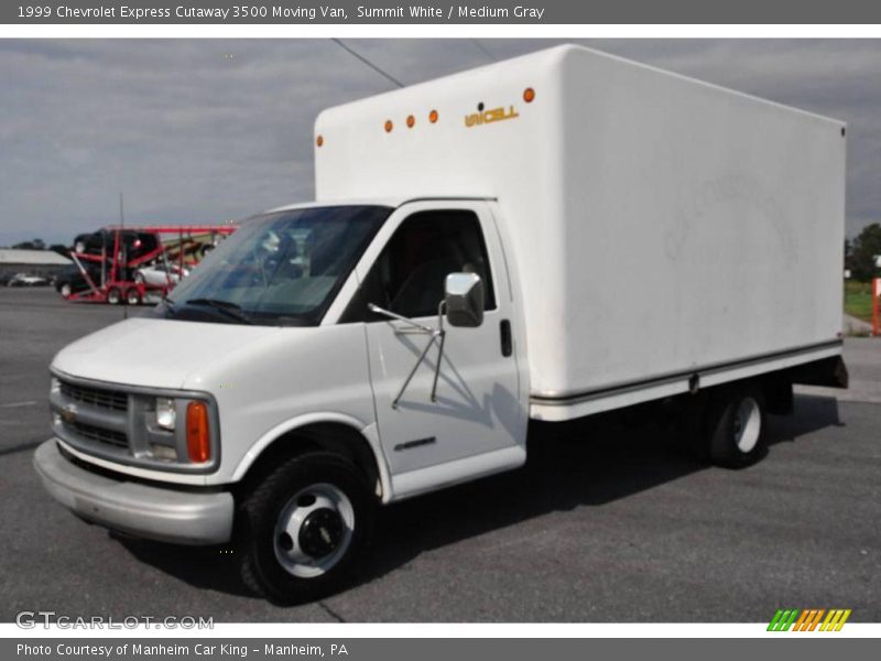 Summit White / Medium Gray 1999 Chevrolet Express Cutaway 3500 Moving Van