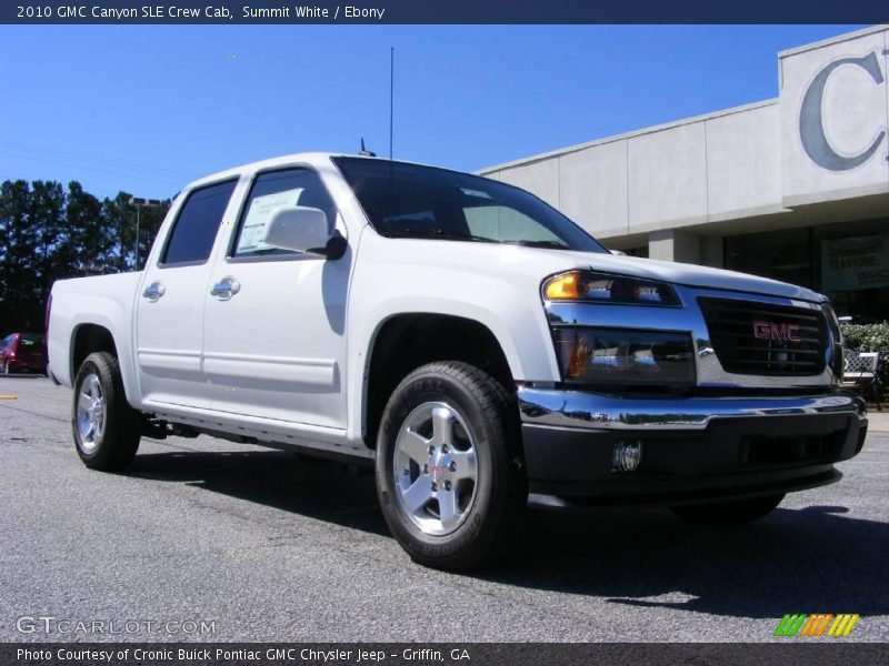 Summit White / Ebony 2010 GMC Canyon SLE Crew Cab