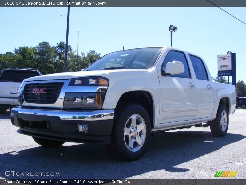 Summit White / Ebony 2010 GMC Canyon SLE Crew Cab