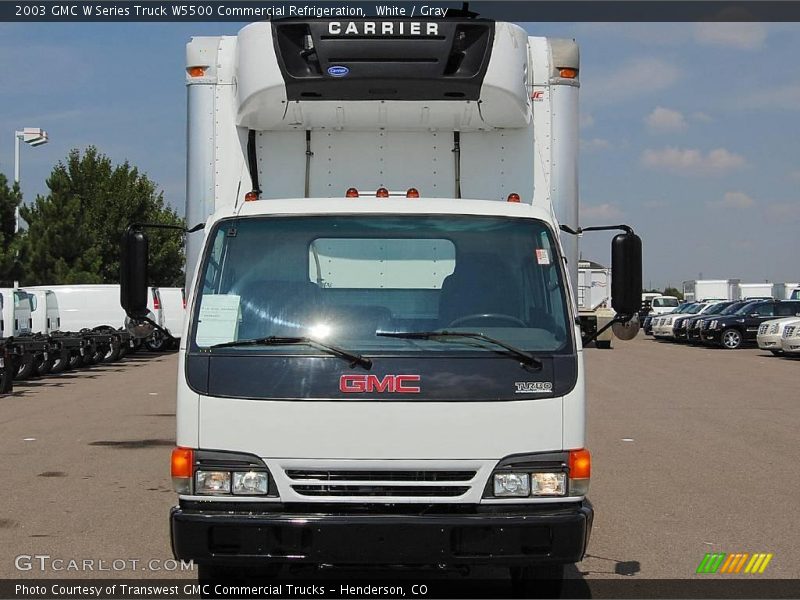 White / Gray 2003 GMC W Series Truck W5500 Commercial Refrigeration