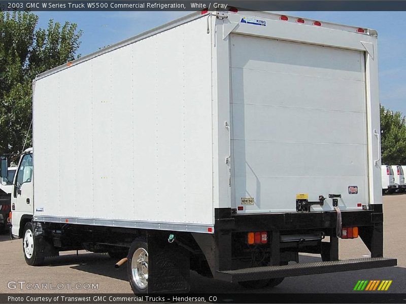 White / Gray 2003 GMC W Series Truck W5500 Commercial Refrigeration