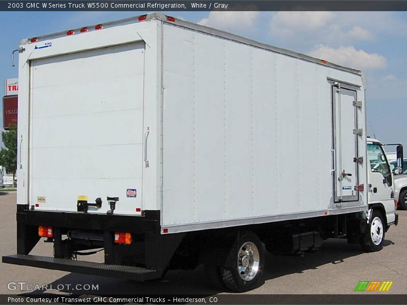 White / Gray 2003 GMC W Series Truck W5500 Commercial Refrigeration