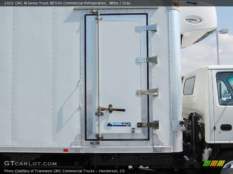 White / Gray 2003 GMC W Series Truck W5500 Commercial Refrigeration