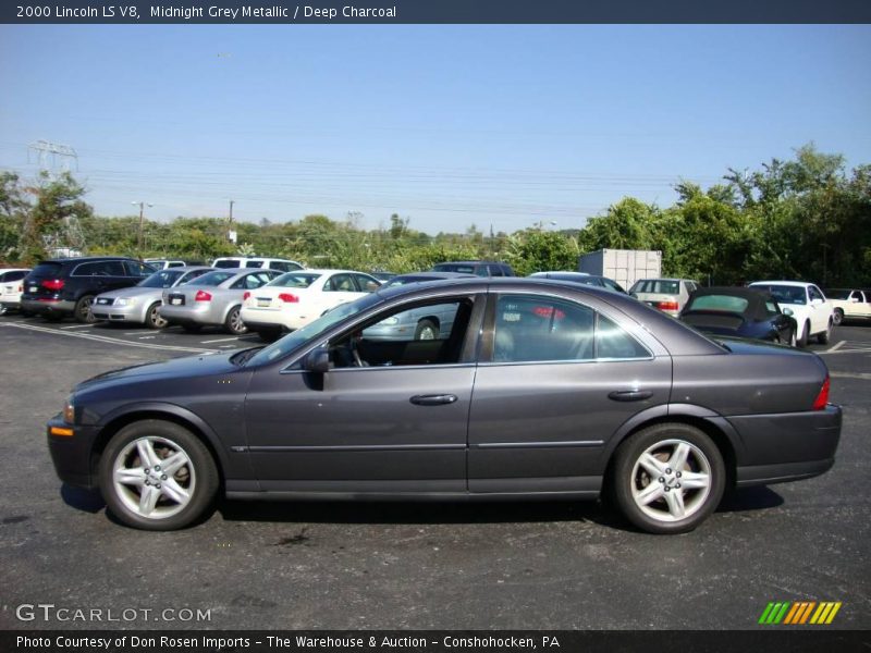 Midnight Grey Metallic / Deep Charcoal 2000 Lincoln LS V8