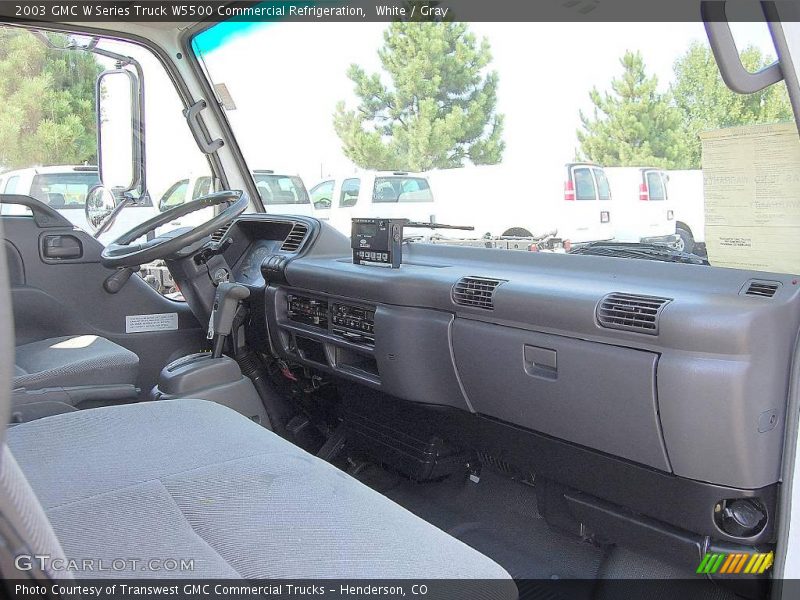 White / Gray 2003 GMC W Series Truck W5500 Commercial Refrigeration