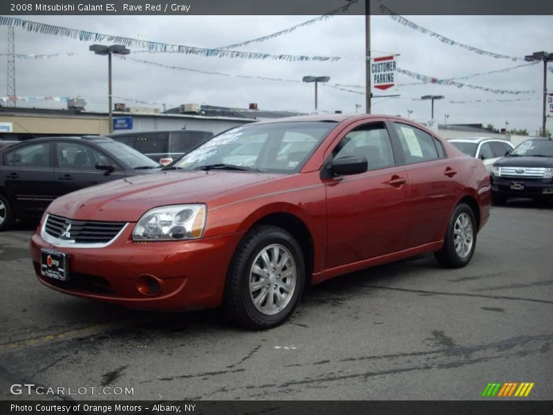Rave Red / Gray 2008 Mitsubishi Galant ES