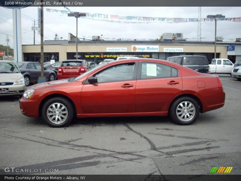 Rave Red / Gray 2008 Mitsubishi Galant ES