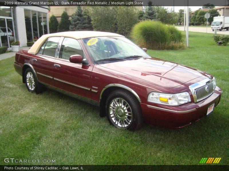 Dark Toreador Red Metallic / Medium Light Stone 2009 Mercury Grand Marquis LS