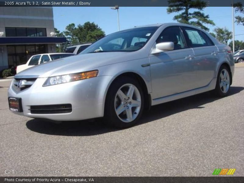 Satin Silver Metallic / Ebony 2005 Acura TL 3.2