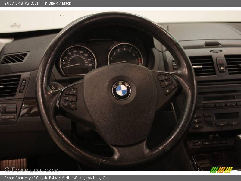 Jet Black / Black 2007 BMW X3 3.0si