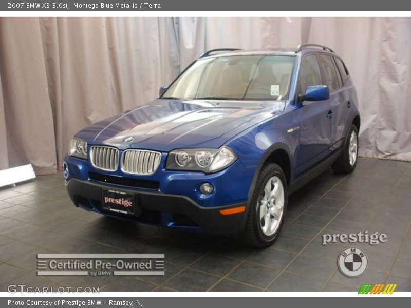 Montego Blue Metallic / Terra 2007 BMW X3 3.0si